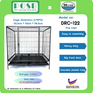DR.CAGE DRC-122 Pet Cages Wrought Iron with Powder Coating / Dog Cage / Sangkar Anjing