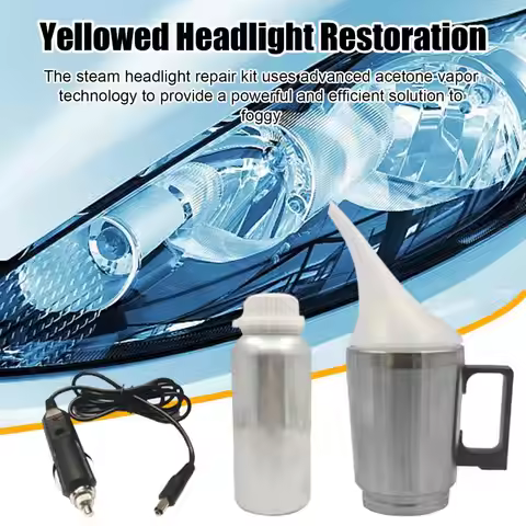 Auto Vapor Headlight Restoration Kit Car Acetone Vapor Headlight Cleaner Atomizing Cup Headlight Vap