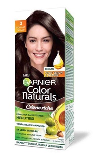 Garnier Color Naturals Express Cream Hair Coloring - Brown Black 3 (Coklat Gelap)/Garnier Color Natu