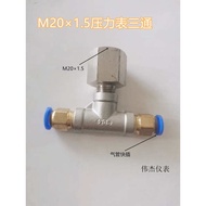 Hot Sale. Inner Wire Tee Quick Plug Connector M20 x 1.5-6 Pressure Gauge Adapter Pressure Measuremen