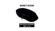 BERET HITAM | BERET KOKO | BERET BSMM | BERET BSMM | BERET BUDAK SEKOLAH (SIze 5 - 9) - 1pc