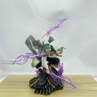One Piece GK Wano Country Roof Sauron Kimono Three Swords Sauron Statue Scene Model Boxed Figure 5BV