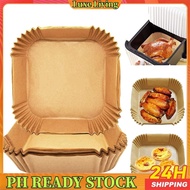100pcs Square Air Fryer Paper Liner, Non-Stick Parchment Paper, Air Fryer Disposable Paper Liner