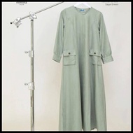 Halimah Dress/Gamis Cordoray By Elmina Hijab Telaris