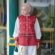 [ Garansi] Batik Prabuseno - Blouse Batik Wanita Lengan Panjang Motif