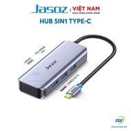 HUB Type C 5 in 1 USB Type C to HDMI, PD100W, 3xUSB 3.0 17cm long JASOZ T-H109