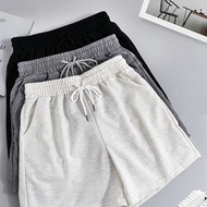 TEMU ชุดกางเกงขิตสไตล์ผู้หญิง 3 ชิ้น, สีพื้น, กระเป๋าหน้า, สายรัดเอว, โพลีเอสเตอร์ 92%, เอลาสตาน 8%,