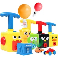 Inertia toy power up balloon car