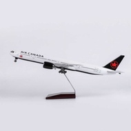 1/157 Scale 47Cm Airplane Air Canada Boeing B777/B787 Model Diecast Resin Aircraft Collection Fan