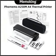 Phomemo A258M Portable Thermal Printer A4 Inkless Compatible with phone & PC Travel Mobile Printer