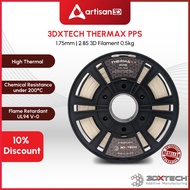 3DXTECH ThermaX PPS FilamentT | 1.75 | 0.5kg | Chemical Resistance under 200°C | Industrial 3DPrinte