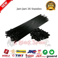 262 Black MTB 26 and Fixie Spokes 4.5.6 cm Stainless 36Pcs