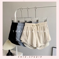 1NIE.STUDIO Women's Sports Shorts 2 Layers High Quality Chunky Waist - Shorts Running / Gym / Badmin