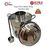 Supra Stainless Steel Meatball Pan 30 Qt Meatball Tong Pot 28.4 Liter High Pot