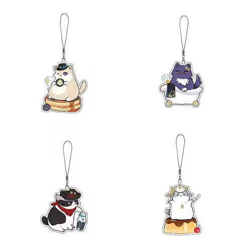 Honkai: Star Rail Cat Version Aventurine Dr.Ratio Sunday Boothill Pendant Mobile Phone Rope Backpack