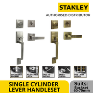 Stanley Single Cylinder Lever Entrance Backset 60/70mm / Main Door Entry Grip Handleset/ HDB lock / BTO lock
