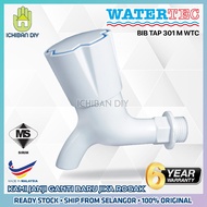 Watertec Bib Tap 301 M Monaco Series White Plastic Bathroom Faucet Kepala Paip Plastik  Bilik Air Ta
