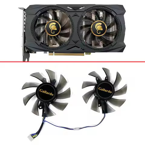 2pcs Cooling Fan 75mm 4pin T128015SU RTX2070 2060 SUPER Gallardo GPU FAN For MANLI RTX2070 RTX 2060 