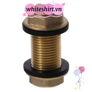 WHITESHIRT Bulkhead Fitting, G1/2 G3/4 G1 Male Brass Tube Adaptor, Water Tank Adapter Tube Connector