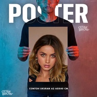 Ana de Armas Hollywood Artist Poster Can Be Customized with Your Own Image, Wall Decoration for Boys