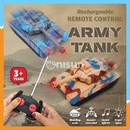 Rechargeable RC Army Tank for Kids