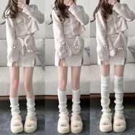 Lolita Knitted Stacked Socks Japanese Extended JK Leg Socks Leg Type Socks Leg Cover Warm White Autu