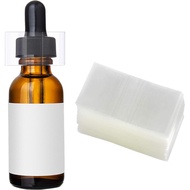 Shrink Bands,45x23mm 200 Pieces Clear Perforated Shrink Bands for Bottles, Jars, Lip Gloss Tubes Fit