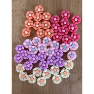 RM4.50/50 pieces : TF-001 - Resin - Bunga - Flower - 1.3  cm to 1.5 cm