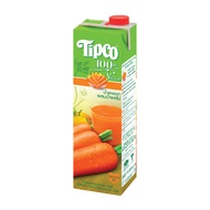 TIPCO น้ำแครอทผสมน้ำผลไม้รวม 100% Carrot & Mixed Fruit Juice ขนาด 1000 ml. ยกลัง 12 กล่อง Ex.260426