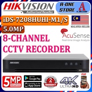 HIKVISION 8-CHANNEL CCTV 5.0MP/8.0MP 4K DVR DS-7208HUHI-M1/S 5MP/8MP 8CH Digital Video Recorder Full