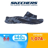 Skechers สเก็ตเชอร์ส รองเท้าแตะผู้ชาย Men Arch Fit Foamies Beach Escape Walking Slides - 243170-NVY Anti-Odor, Arch Fit, Dual-Density, Hanger Optional, Machine Washable