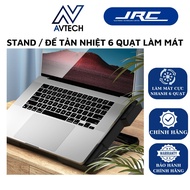 Jrc - R9 Radiator Stand For Macbook, Laptop, Surface, UltraBook, 6 Fans, 9 Modes, Super Fast Cooling, Integrated LED