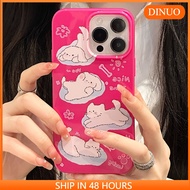 Cute Pet Jelly Phone Case Suitable for iphone15/14promax/13/12/11/XR/XS/X/XSMAX/7/8PLUS-DINUO