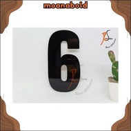 HOUSE NUMBER 0 TO 9 BLACK DIRECT STICK PRACTICAL UK 17X9CM