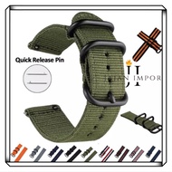 Casio F91W F-91W strap NYLON CANVAS Watch Strap Casio F91W F-91W Series Hand - 18mm Nylon Army Look 