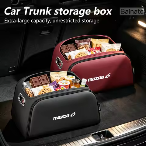 Car Trunk Storage Box, For Mazda 6 GY GH GJ GL GG 2012-2026 Organizer Storage Box Bag Car Interior S