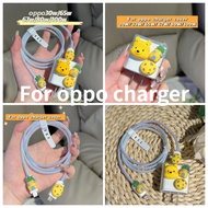 Suitable for OPPO67/80/100W charger protective case reno6pro5k data cable anti-break Findx5K9 real me 65W