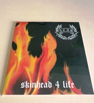 A.C.A.B. ACAB - Skinhead 4 Life Clear Vinyl LP Piring Hitam Limited Stock