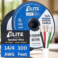 14/4 Audio Speaker Wire Cable, 14AWG/4-Conductor, UL Listed, CMR/CL3R, (Riser/In-Wall & Outdoor/In-G