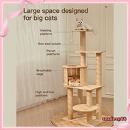 New Osti Modern Real Wood Cat Tree Luxury Cat Tree Cat Tower Cat Condo with Scratching Post/Climbing Cat Tree House猫树