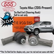 [555 Made in Japan] Tie Rod End, steering rack, Toyota Hilux (2015-2021), Hilux 2.4, Hilux 2.8