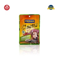 Pronas Corned Beef Chilli Sachet 50gr, Halal Beef Corned
