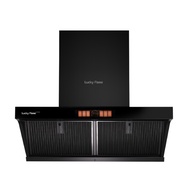 ลัคกี้เฟลม เครื่องดูดควันติดผนัง oil trap filter รุ่น RWE-L19018(B) กำลังดูด1,600 ลบ.ม./ชม