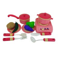 Mainan Masak Masak Budak Perempuan Pretend Play Toys Kitchen Cooking Set mainan masak budak Perempua