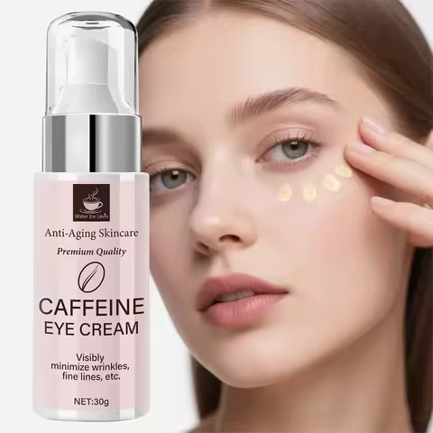 Premium Anti-Aging Caffeine Eye Cream with Niacinamide & Hyaluronic Acid for Wrinkles & Elastic Skin