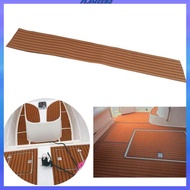 [Flameer2] EVA Foam Faux Teak Boat Sheet 6mm Thick 94 x 18 inch Non-Skid Self-Adhesive Marine Yacht Flooring Mat Recreational Vehicle RV