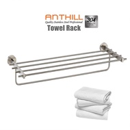 ( 88-36-13 ) ANTHILL HIGH QUALITY SUS304 Multiple Rods Towel Rack Polish / AH-BA-TR-00938