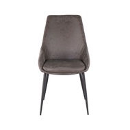 SB Design Square SB FURNITURE เก้าอี้เหล็กเบาะผ้า รุ่น Yilmaz สีน้ำตาล (49x64x89 ซม.)