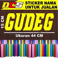 GUDEG WRITING STICKER, STICK STICKER FOR SALES NAME ON WHEEL CART