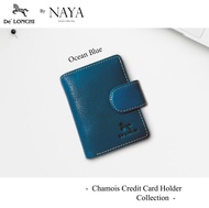 กระเป๋าสตางค์หนังวัวแท้ DeLonchi Chamois Credit Card Collection by NAYA ผลิตในไทย สามารถใส่เครดิตการ์ด ได้มากกว่า 25ใบ
